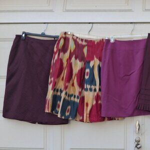 CHOICE OF: SIZE 10-14 Designer Purple/Magenta Skirts